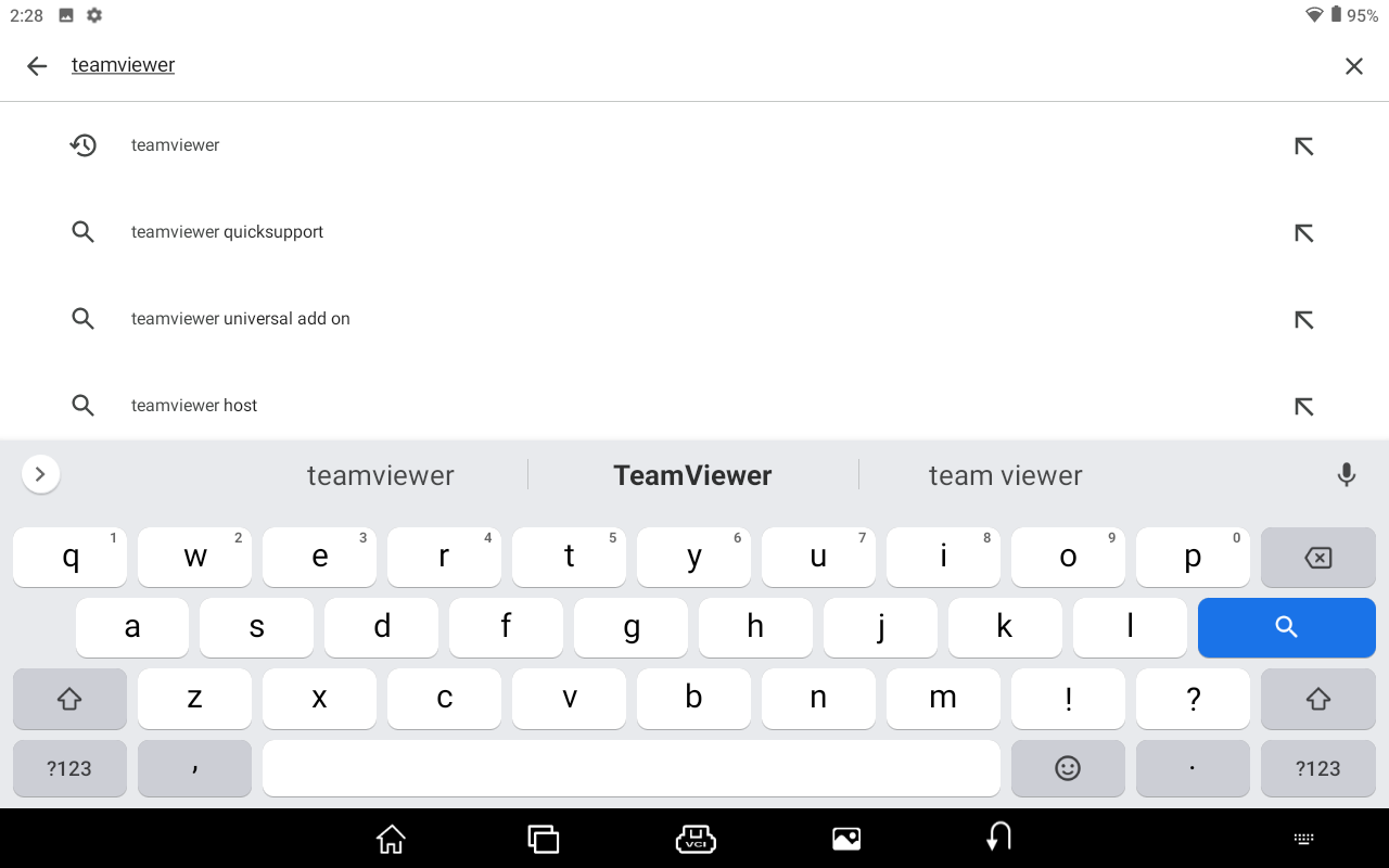 Wyszukiwanie aplikacji TeamViewer